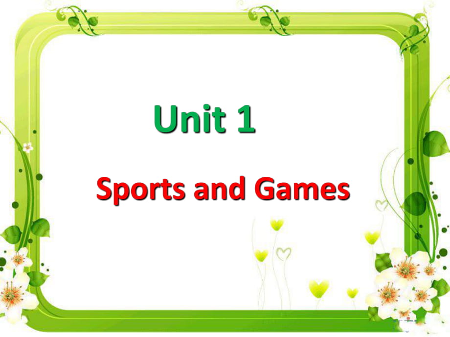 四年級上冊英語課件-unit 1 sport and games 復習課件 _人教_第1頁