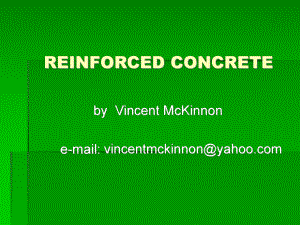 Reinforced Concrete(专业外语)