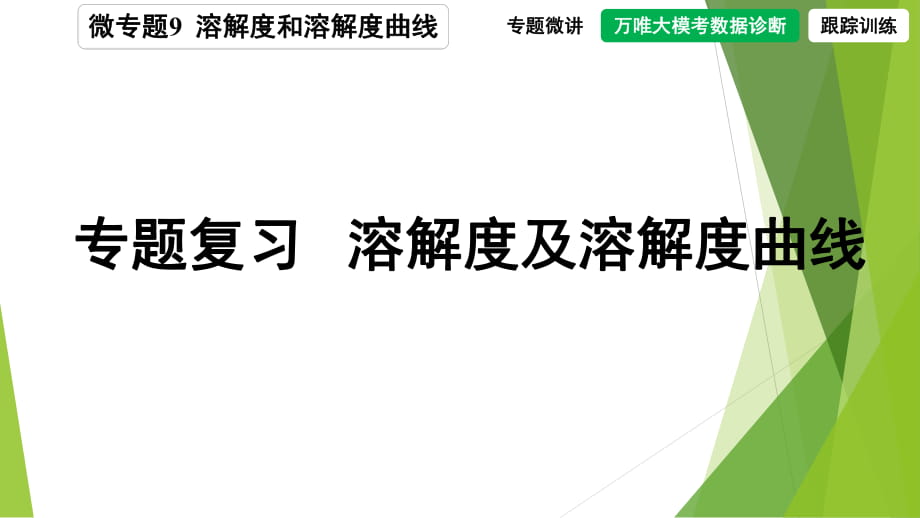 中考化学复习专题溶解度及溶解度曲线_第1页