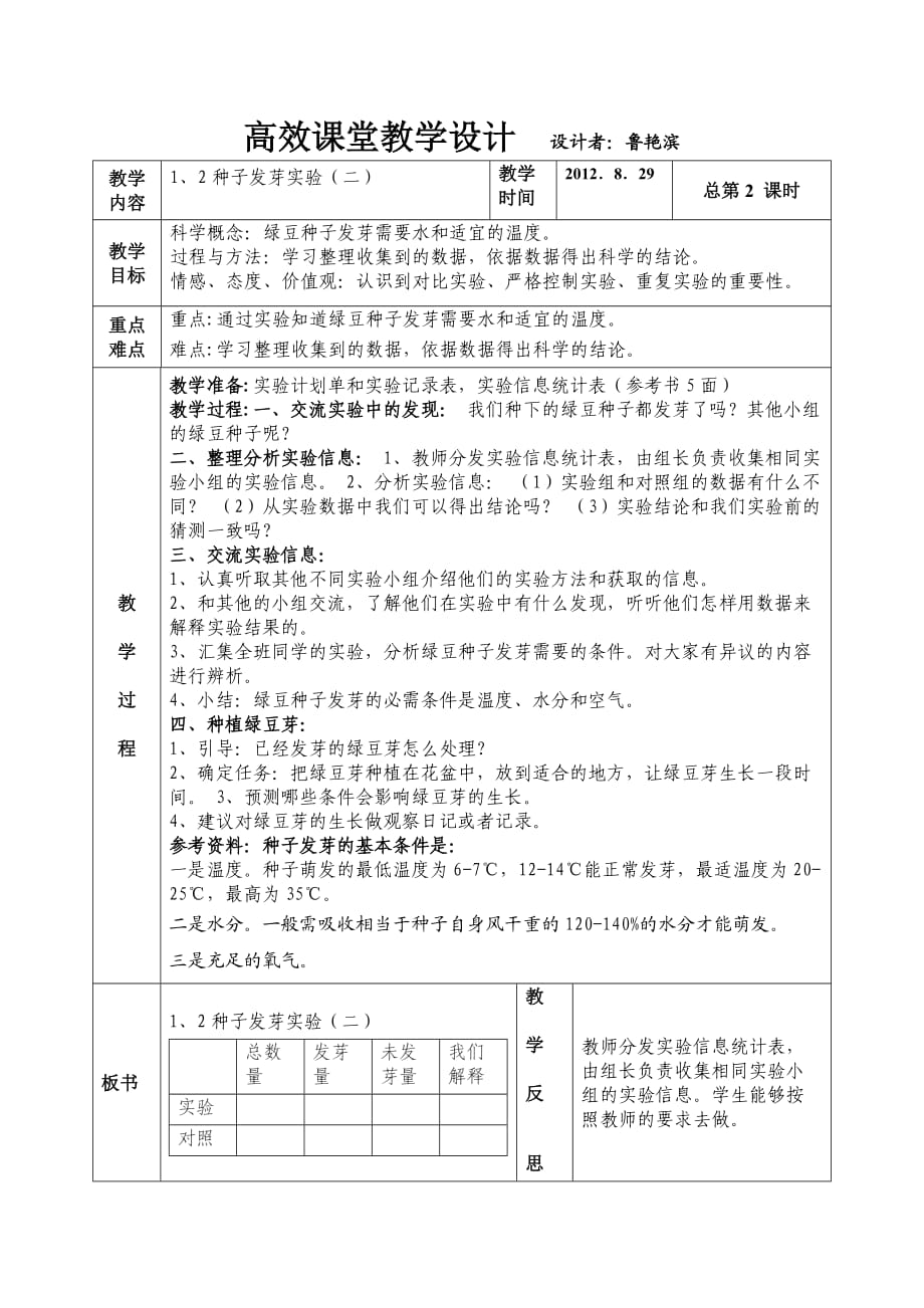 第一單元生物與環(huán)境第二課種子發(fā)芽試驗(yàn)二_第1頁