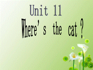 四年級上冊英語課件-Unit 11Where’s the cat1_湘少版