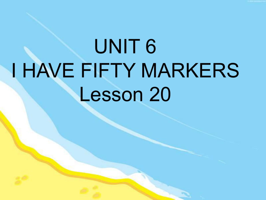 三年級上冊英語課件-Unit 6 Lesson 20_北京課改版_第1頁