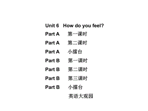 六年級上冊英語習(xí)題課件－Unit 6∣人教（PEP）（2014秋） (共34張PPT)