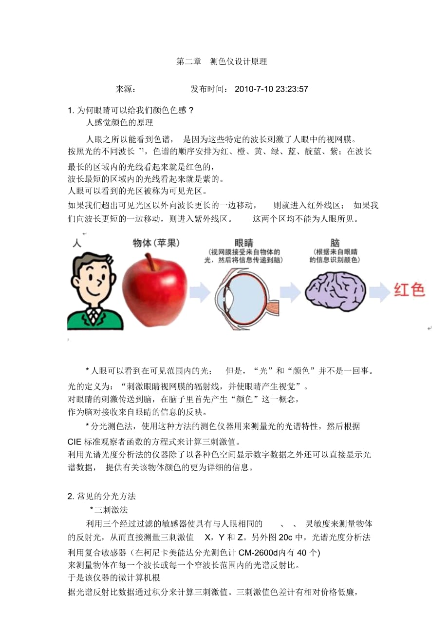 測(cè)色儀設(shè)計(jì)原理_第1頁