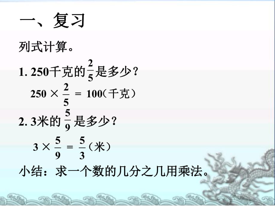 六年級上冊數學課件-第3節(jié)分數與分數相乘丨蘇教版_第1頁