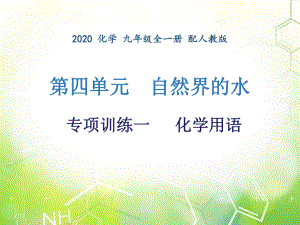 第四單元 專項(xiàng)訓(xùn)練一 化學(xué)用語(yǔ)-2020年秋人教版九年級(jí)上冊(cè)化學(xué)作業(yè)課件 (共9張PPT)