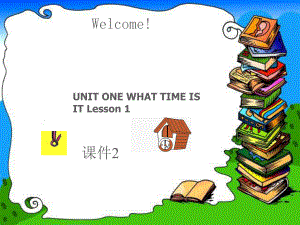 二年級下冊英語課件-UNIT ONE WHAT TIME IS IT Lesson 1(1)_北京課改版