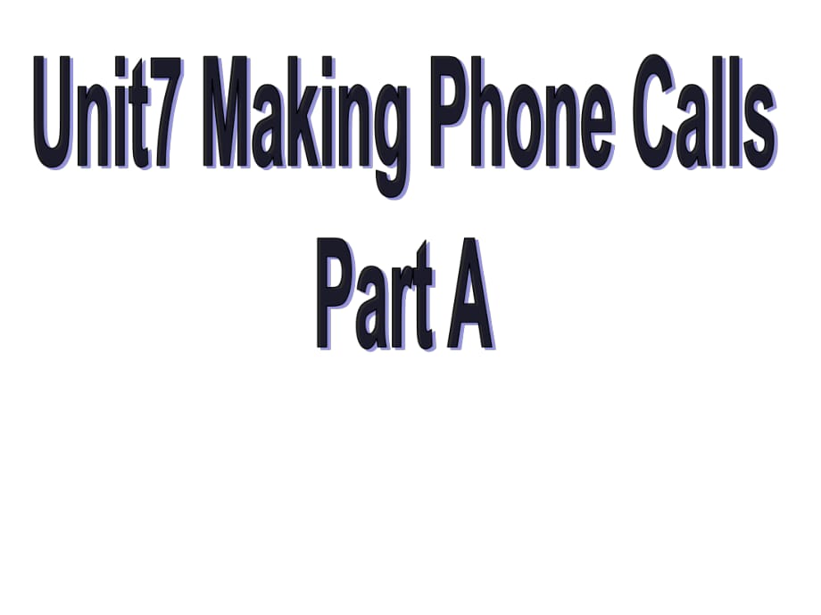 五年級上冊英語課件－Unit 7《Making Phone Calls》｜閩教版_第1頁