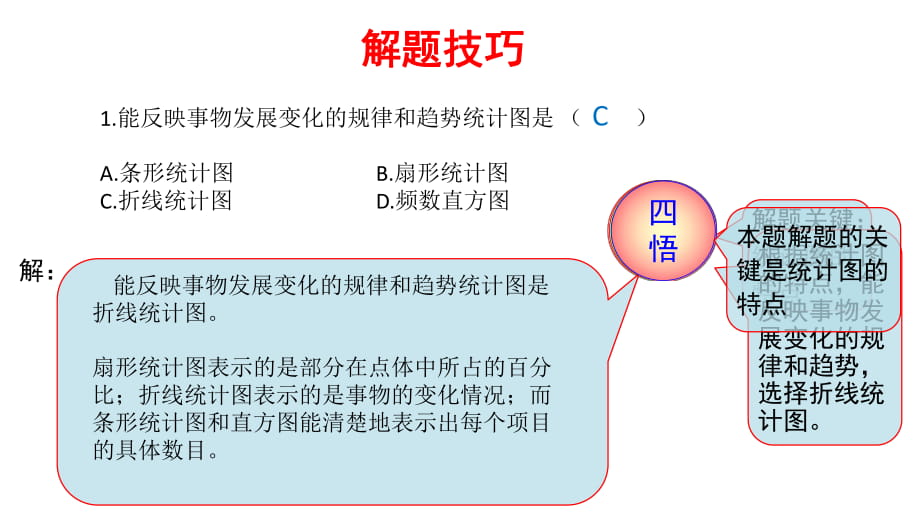 2018-2019学年浙教版七年级数学下册课件：第二部分 培优训练篇 第六章 数据与统计图表培优训练 a卷_第1页