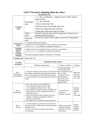 人教版八上Unit 3 Section A(1a-2c)教學(xué)設(shè)計(jì)