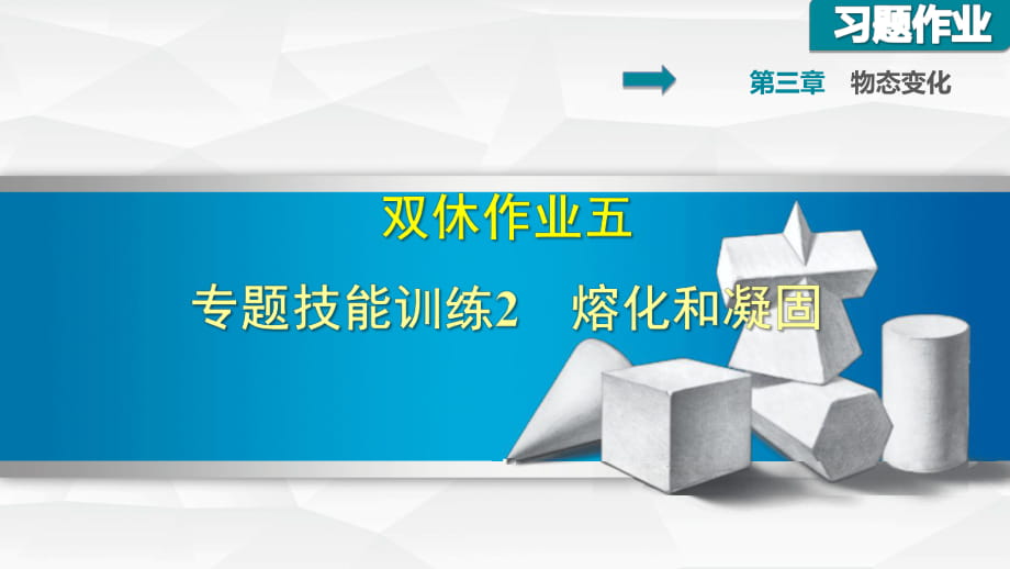 雙休作業(yè)五 專題技能訓(xùn)練2 熔化和凝固_第1頁