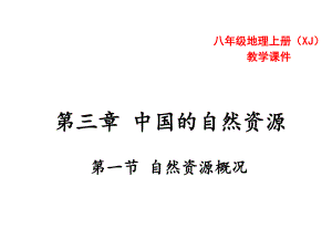 第三章第一節(jié)自然資源概況 課件—湘教版八年級地理上冊(共24張PPT)