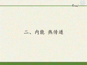 蘇科版九年級上冊 物理 課件 12.2內能 熱傳遞32張PPT