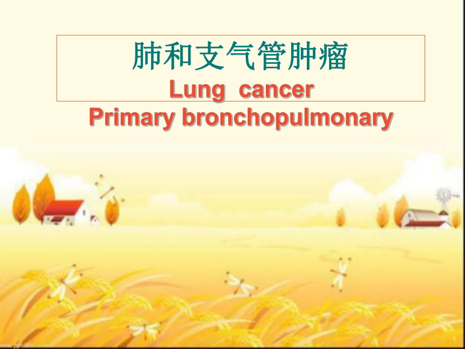 肺和支气管肿瘤课件_第1页
