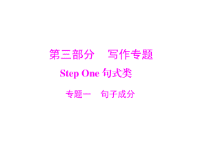 [原創(chuàng)]2019年《南方新課堂·高考總復(fù)習(xí)》英語 第三部分 Step One 句式類 專題一 構(gòu)詞法[配套課件]