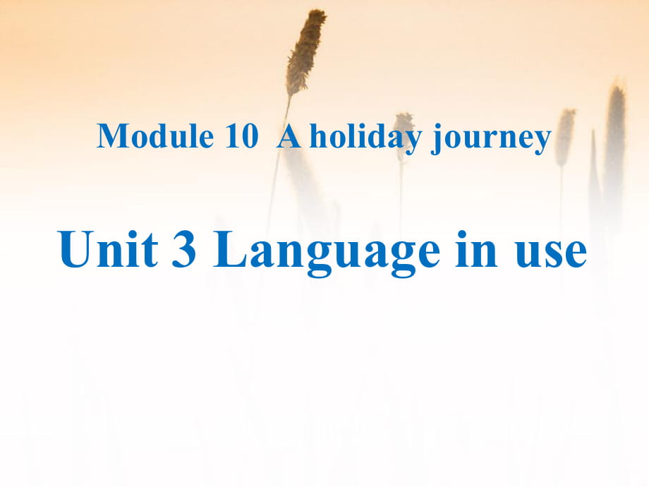 春外研版七下Module10《A holiday journey》(Unit3)ppt課件_第1頁(yè)