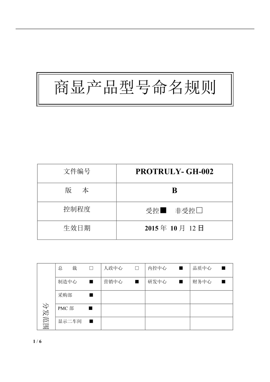 商顯產(chǎn)品型號命名規(guī)則_第1頁