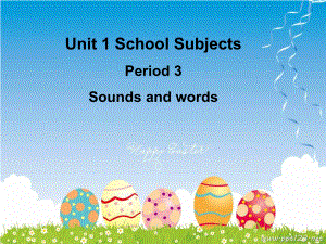 四年級上冊英語課件 Unit1 School Subjects 第三課時(shí) 廣東開心英語