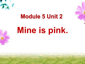 春外研版（一起）五下Module 5 Unit 2《Mine is pink》ppt課件3