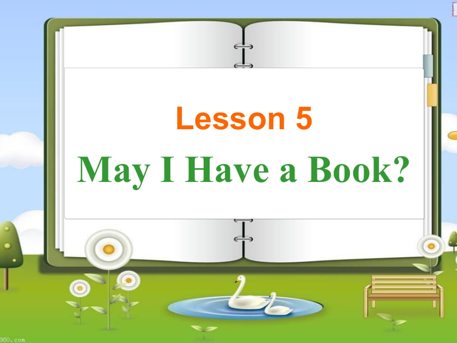 冀教版七年級英語上冊Unit 1 Lesson 5《May I Have a Book》(共15張PPT)_第1頁