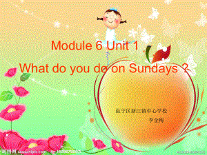 2英語三年級下外研版三起《Module6Unit1WhatdoyoudoonSundays》課件