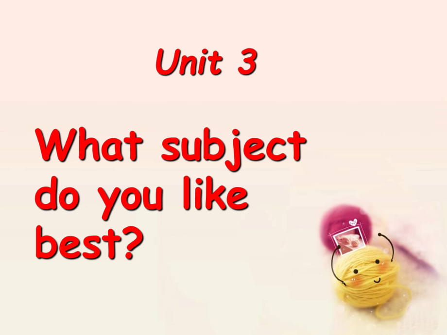 四年级下册英语课件-Unit 3 What subject do you like best Lesson 14-1_人教精通_第1页