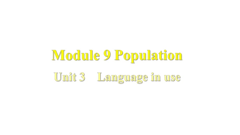 Module 9 Unit 3 Language in use習(xí)題課件_第1頁(yè)