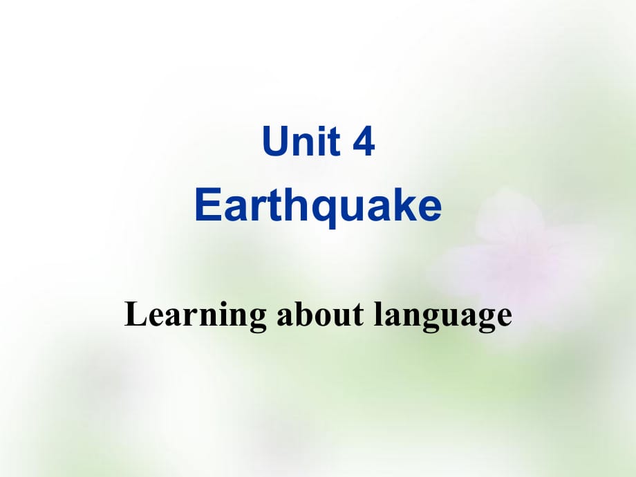 【人教版】高中英语必修一：Unit4Learningaboutlanguage课件_第1页