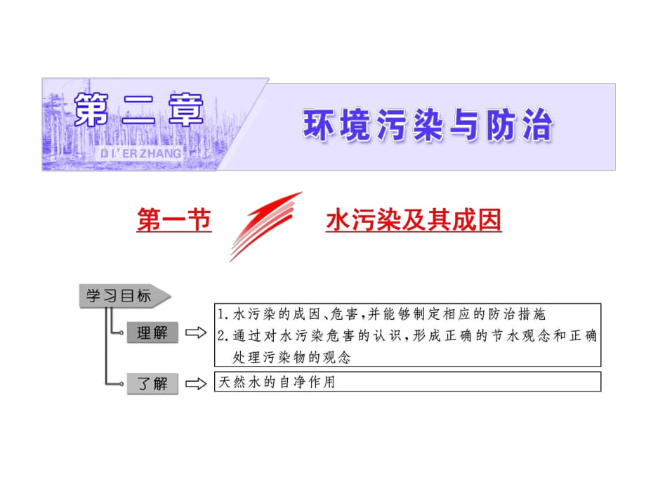 【人教版】2019屆高三一輪復(fù)習(xí)（以本為本）地理課件：選修6 第2章 第1節(jié) 水污染及其成因 (共26張PPT)_第1頁