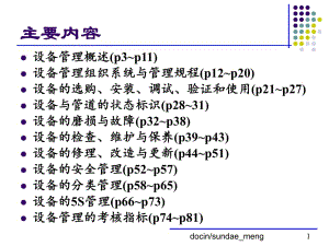 【培训课件】药品生产的设备管理