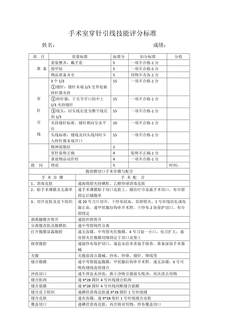 穿針引線評分標(biāo)準(zhǔn)_第1頁