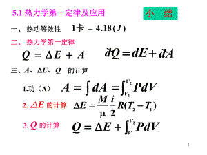 高中物理奧林匹克競賽專題--熱力學(xué)第一定律和卡諾循環(huán)