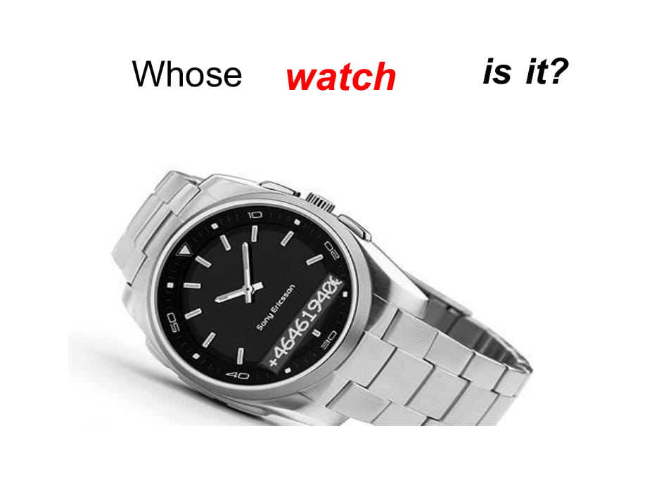 四年級下冊英語課件－Lesson 1《Whose watch is it》｜科普版_第1頁