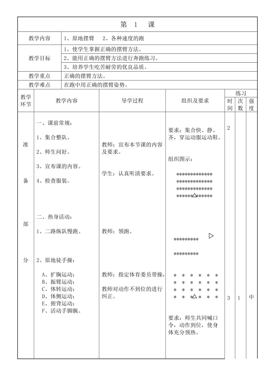 原地?cái)[臂快速跑_第1頁