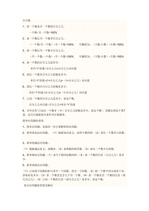 百分數(shù)知識點總結