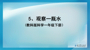 《觀察一瓶水》教學(xué)課件123