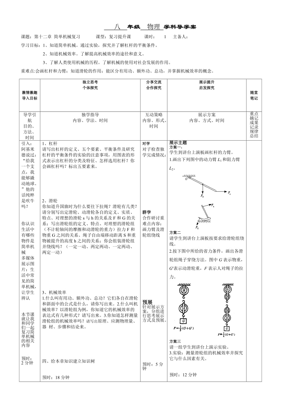 12简单机械复习_第1页