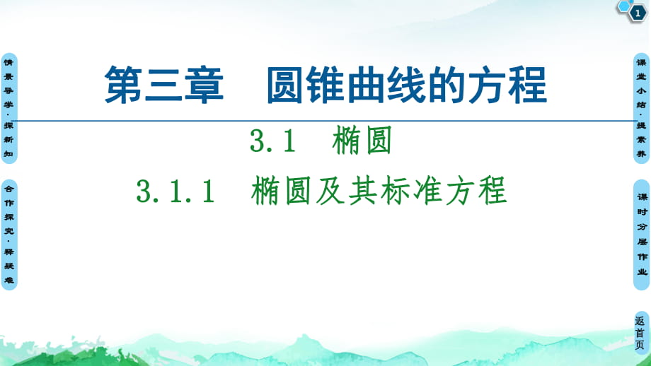 第3章+31　311　橢圓及其標準方程-【新教材】人教A版（2019）高中數(shù)學選擇性必修第一冊課件(共60張PPT)_第1頁