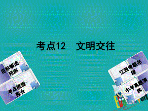 政治方案 第一單元 心理與品德 12 文明交往教材梳理