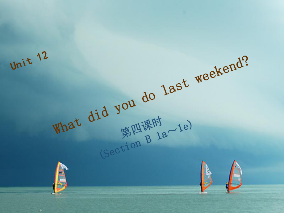 七年級英語下冊 Unit 12 What did you do last weekend（第4課時(shí)）Section B（1a-1e）習(xí)題 （新版）人教新目標(biāo)版_第1頁