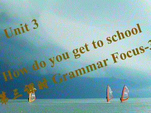 七年級英語下冊 Unit 3 How do you get to school（第3課時(shí)）Grammar Focus-3c習(xí)題 （新版）人教新目標(biāo)版