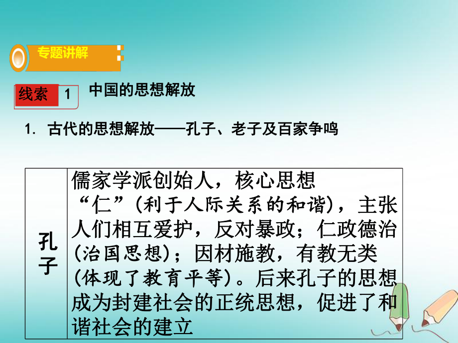 歷史總第二部分九 中外歷史上的思想解放 岳麓版_第1頁(yè)