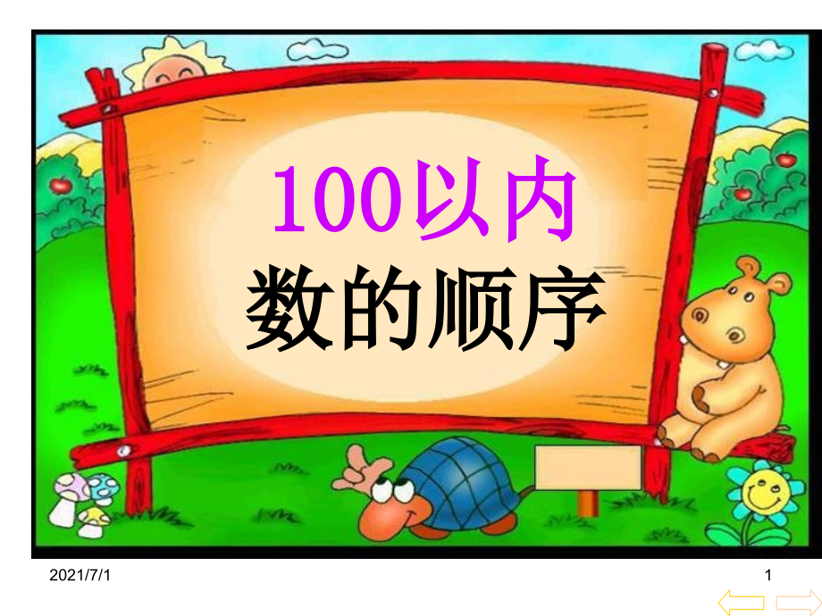 100以內(nèi)數(shù)的順序 百數(shù)圖_第1頁