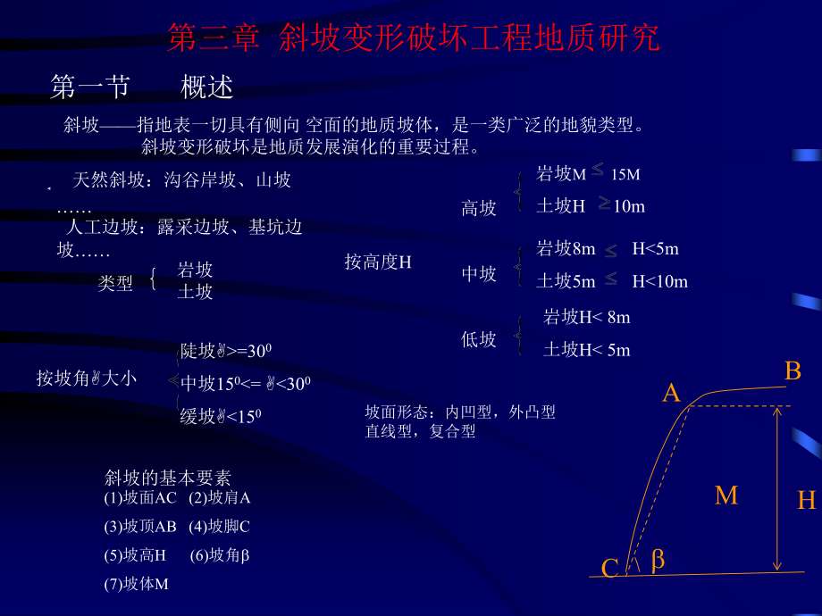 工程地質(zhì)學(xué)基礎(chǔ)：第三章 斜坡變形破壞工程地質(zhì)研究_第1頁