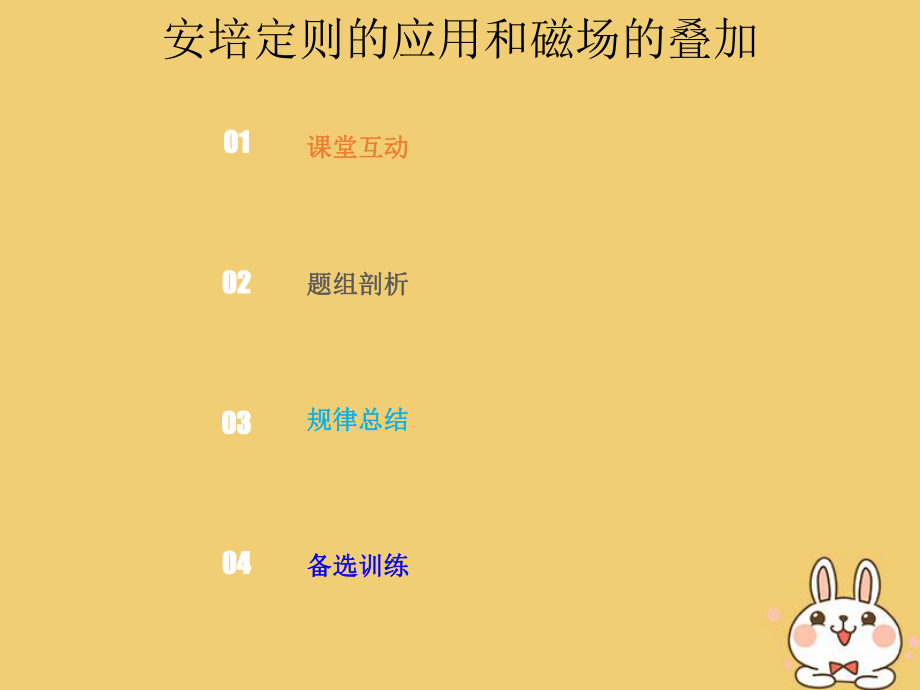 物理总第九章 磁场 9-1-1 安培定则的应用和磁场的叠加_第1页