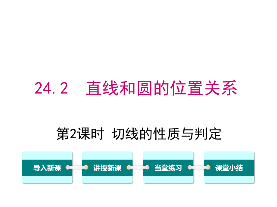 人教版初三數(shù)學(xué)上冊(cè)《切線的性質(zhì)與判定》課件_第1頁(yè)