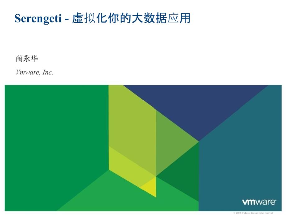 Serengeti-虚拟化你的大数据应用(VMWare)41_第1页