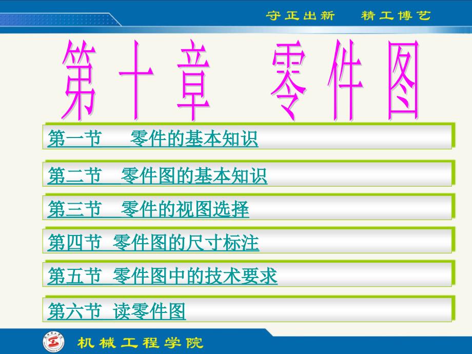 工程制图(第四版)第10章-零件图课件_第1页