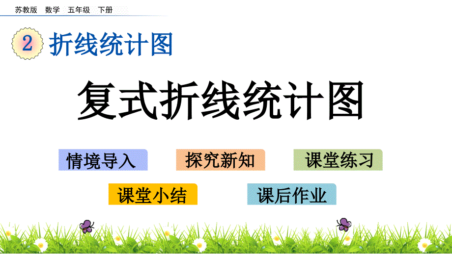 苏教版数学五年级下册第二单元《折线统计图》2.2复式折线统计图课件_第1页