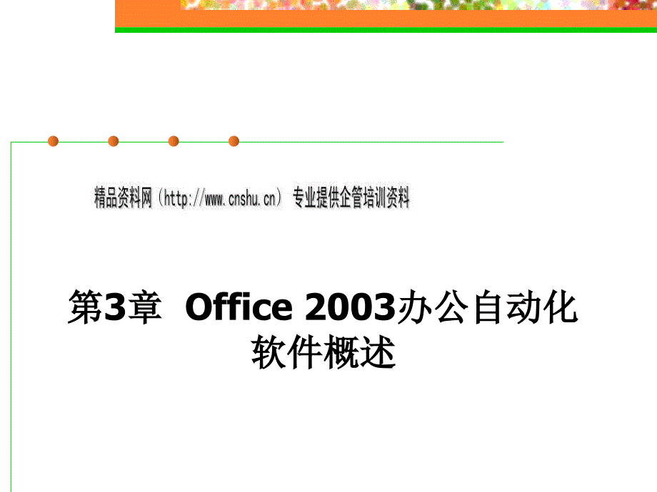 Office2003办公自动化软件简述_第1页